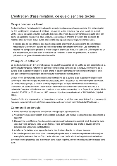 Une page du livret : ce que disent les textes